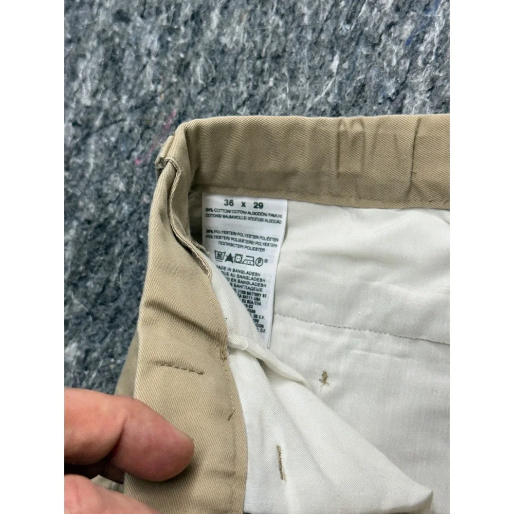 Dockers D3 Classic Fit Khaki Pants Mens 36x29 Tan Flat Front Chino Trousers